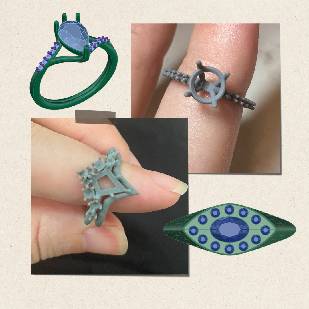 Virtuell ringprøving: Hvordan prøve unike forlovelsesringer og gifteri –  Valley Rose, image size:1080x1080