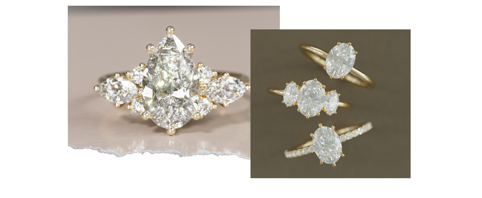 Lab Created Diamond Engagement Rings