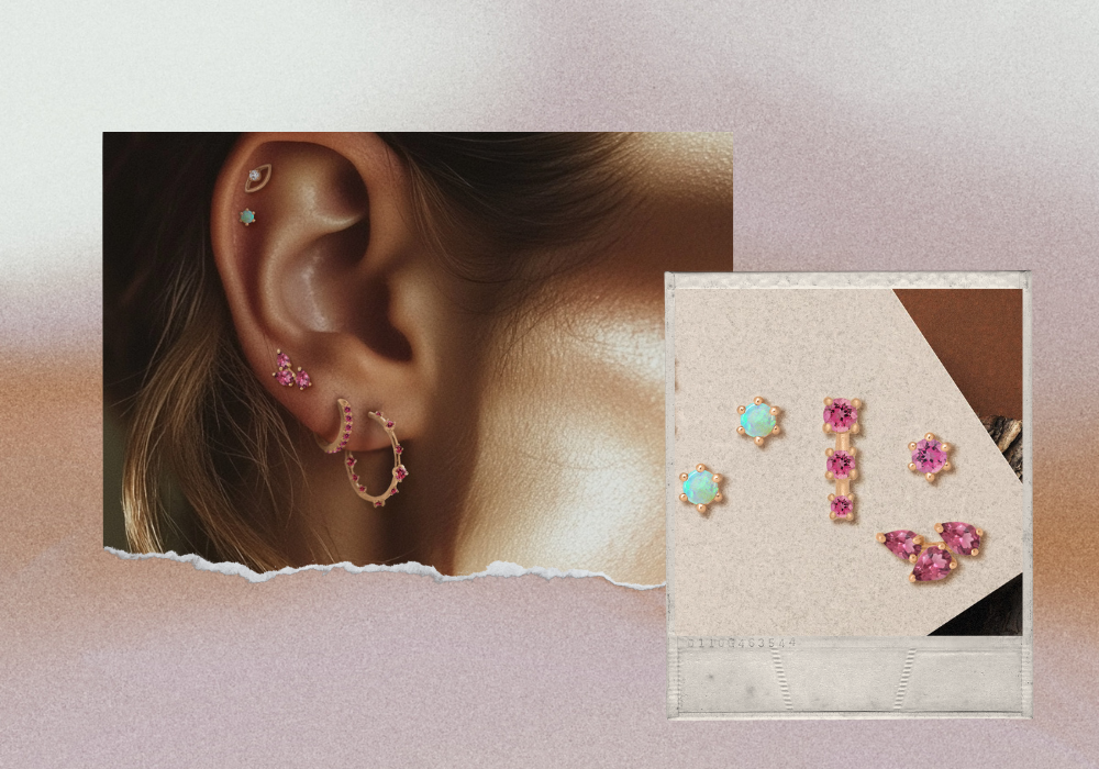 October Birthstone Jewelry: Opal & Pink Tourmaline