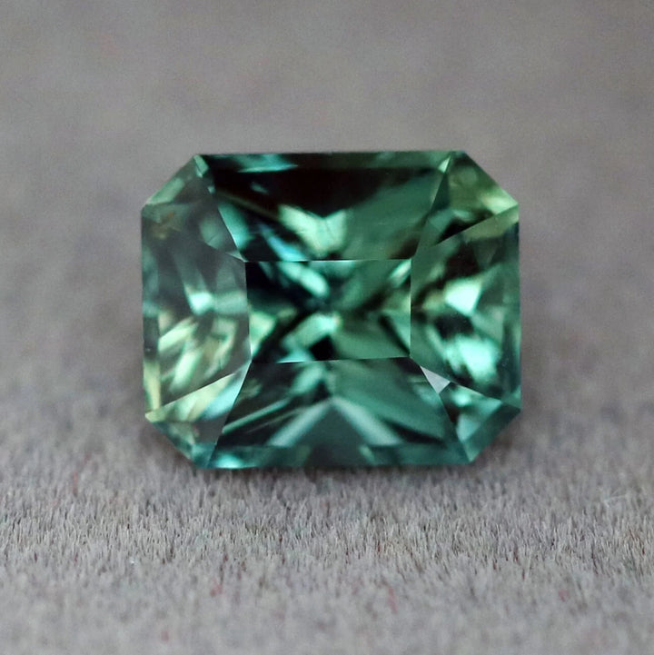 1.01 Ct Radiant Cut Teal Sapphire, 5.8mm x 4.8mm x 4.0mm By Valley Rose