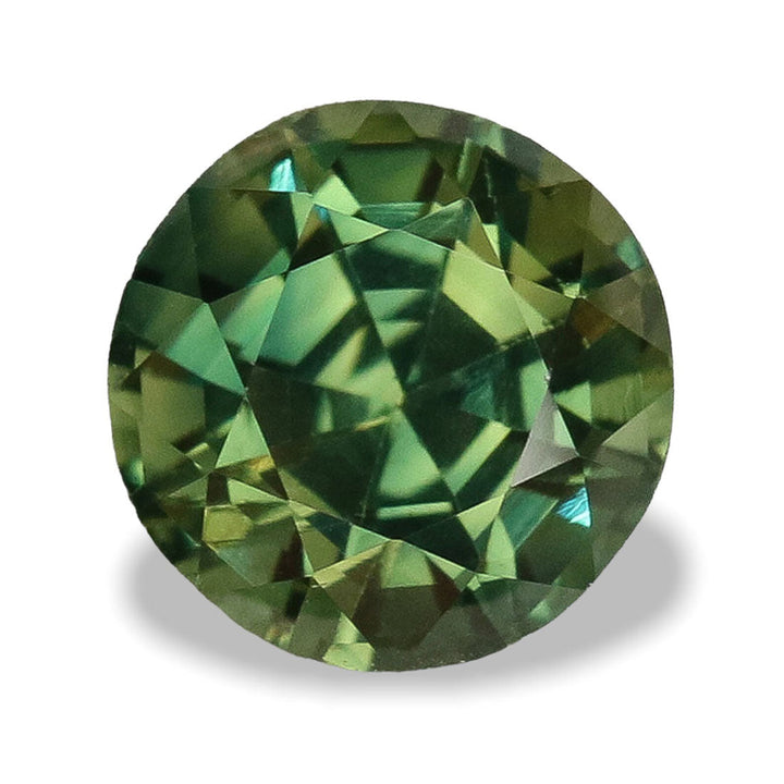 1.05 Ct Round Cut Green Sapphire, 5.9mm x 5.9mm x 4.2mm By Valley Rose