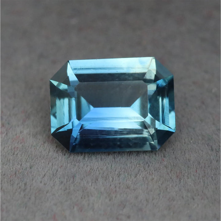 1.07 Ct Emerald Cut Blue Teal Sapphire, 6.9mm x 5.25mm x 3.1mm By Valley Rose