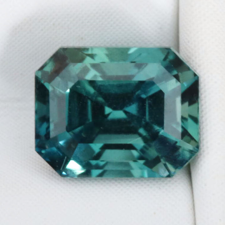 1.09 Ct Emerald Cut Teal Sapphire, 5.8mm x 4.6mm x 4.2mm By Valley Rose