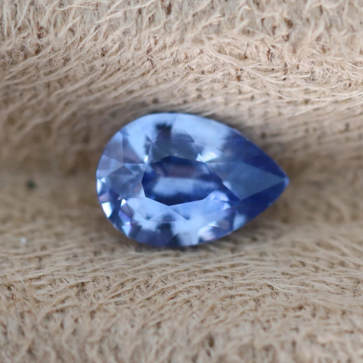 1.10 Ct Pear Cut Blue Sapphire, 7.5mm x 5.2mm x 3.5mm By Valley Rose