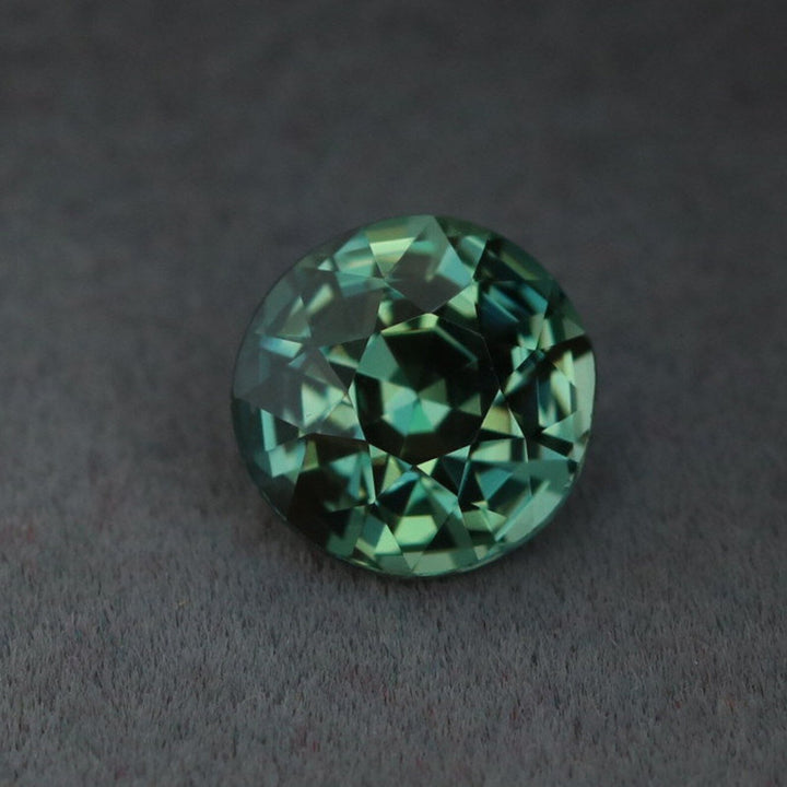 1.10 Ct Round Cut Green Sapphire, 6.0mm x 6.0mm x 4.3mm By Valley Rose