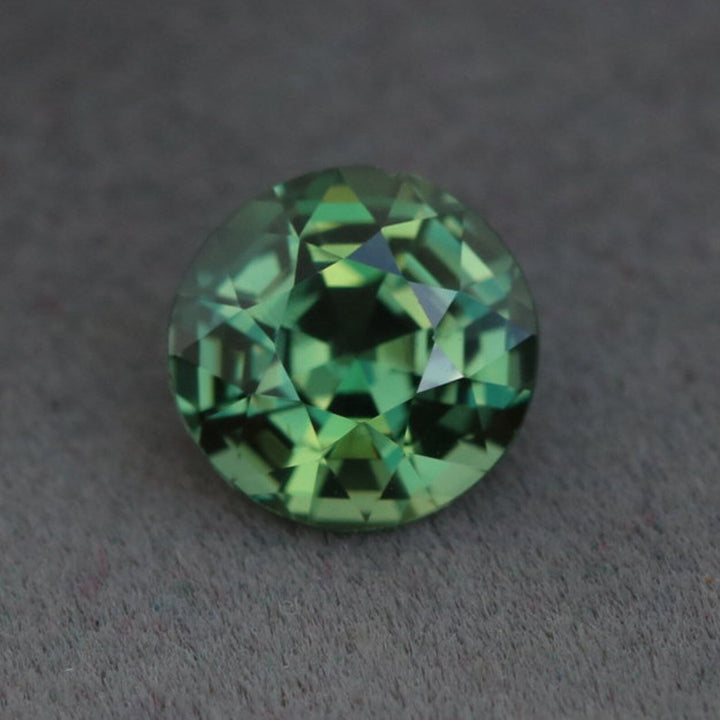 1.10 Ct Round Cut Green Sapphire, 6.0mm x 6.0mm x 4.3mm By Valley Rose