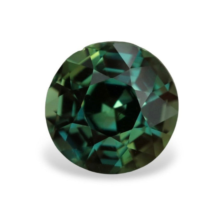 1.10 Ct Round Cut Green Sapphire, 6.0mm x 6.0mm x 4.3mm By Valley Rose
