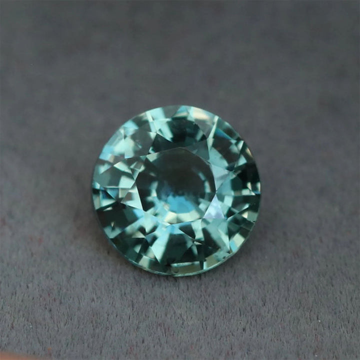 1.10 Ct Round Cut Teal Sapphire, 6.1mm x 6.1mm x 3.7mm By Valley Rose
