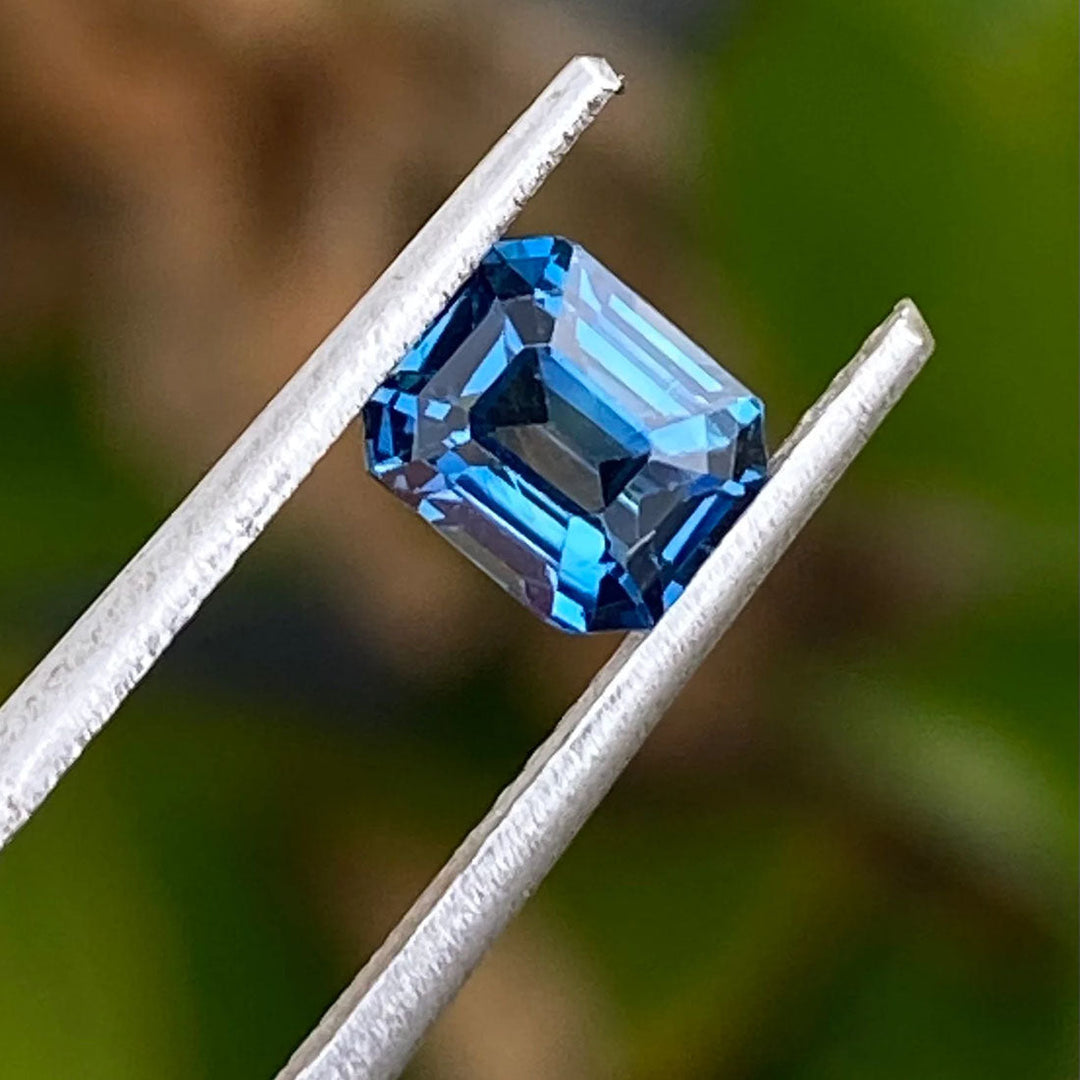 1.12 Ct Ct Emerald Cut Blue Sapphire, 5.9mm x 4.8mm x 3.9mm By Valley Rose