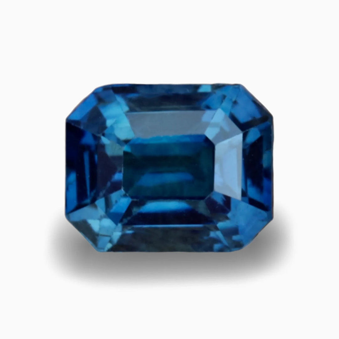 1.12 Ct Ct Emerald Cut Blue Sapphire, 5.9mm x 4.8mm x 3.9mm By Valley Rose