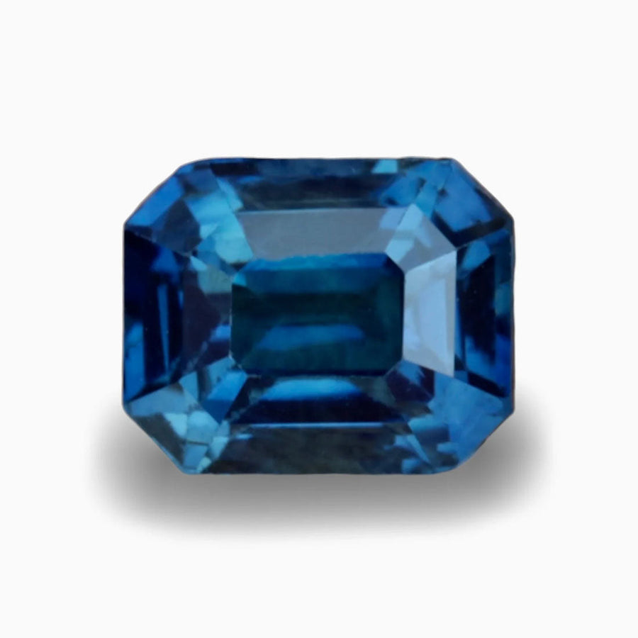 1.12 Ct Ct Emerald Cut Blue Sapphire, 5.9mm x 4.8mm x 3.9mm By Valley Rose