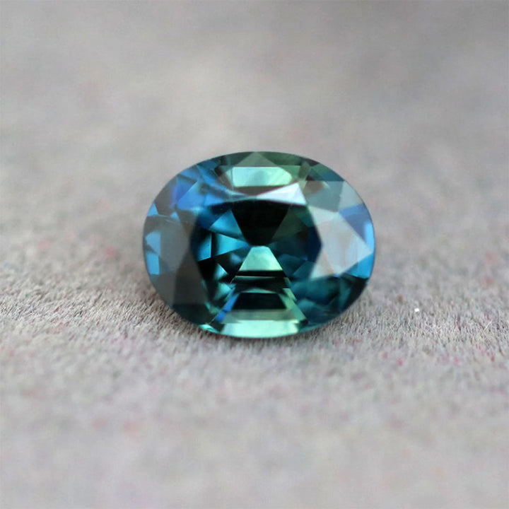 1.14 Ct Oval Cut Blue Teal Sapphire, 7.1mm x 5.7mm x 3.7mm By Valley Rose