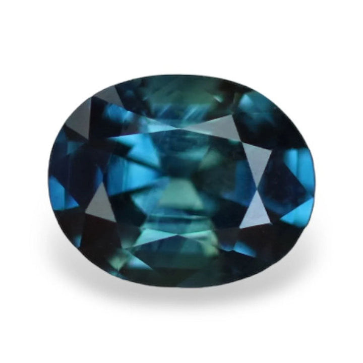 1.14 Ct Oval Cut Blue Teal Sapphire, 7.1mm x 5.7mm x 3.7mm By Valley Rose