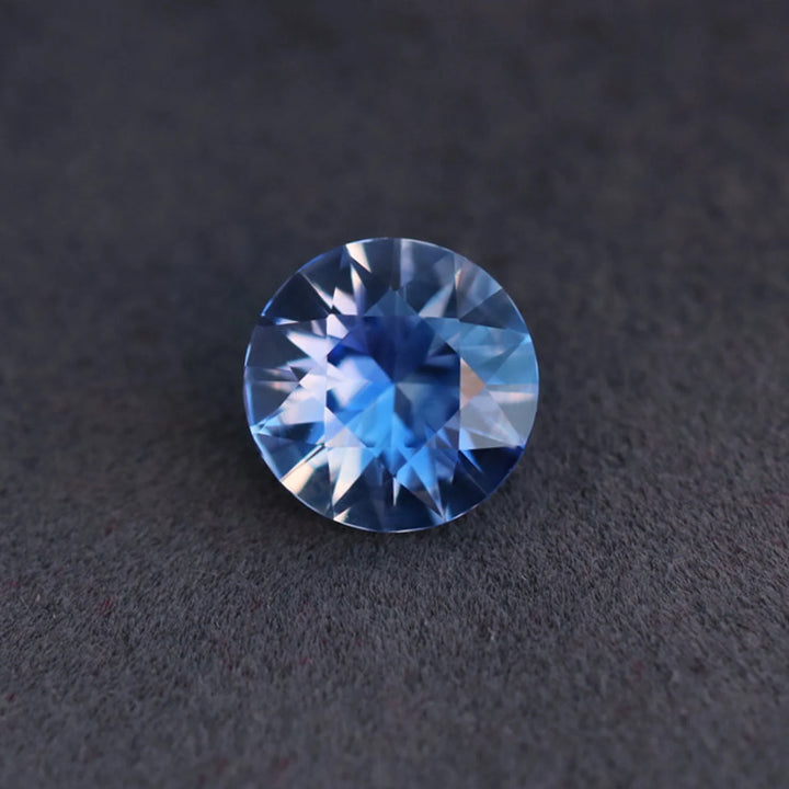 1.14 Ct Round Cut Blue Sapphire, 6.4mm x 6.4mm x 3.7mm By Valley Rose