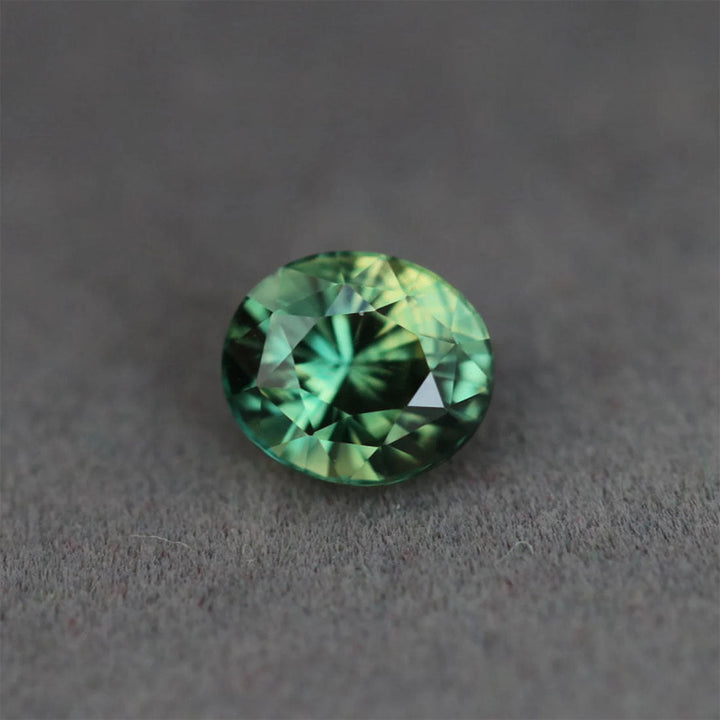1.16 Ct Oval Cut Green Sapphire, 6.2mm x 5.4mm x 4.3mm By Valley Rose
