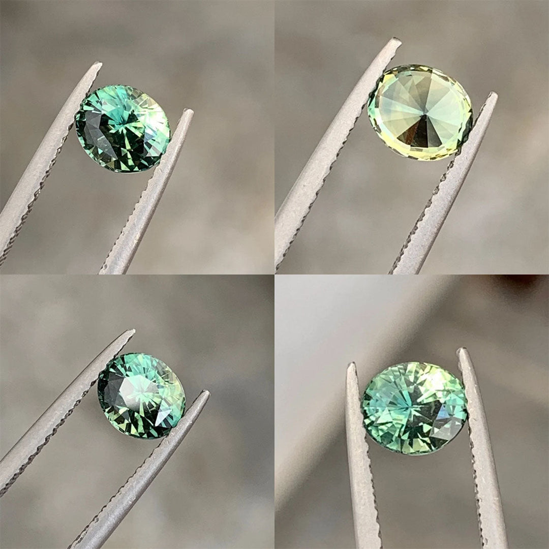 1.16 Ct Oval Cut Green Sapphire, 6.2mm x 5.4mm x 4.3mm By Valley Rose