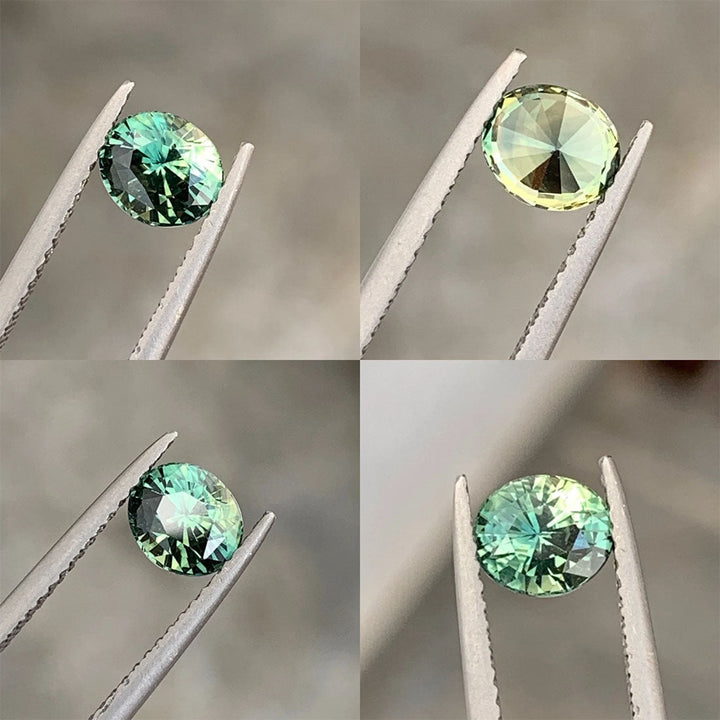 1.16 Ct Oval Cut Green Sapphire, 6.2mm x 5.4mm x 4.3mm By Valley Rose