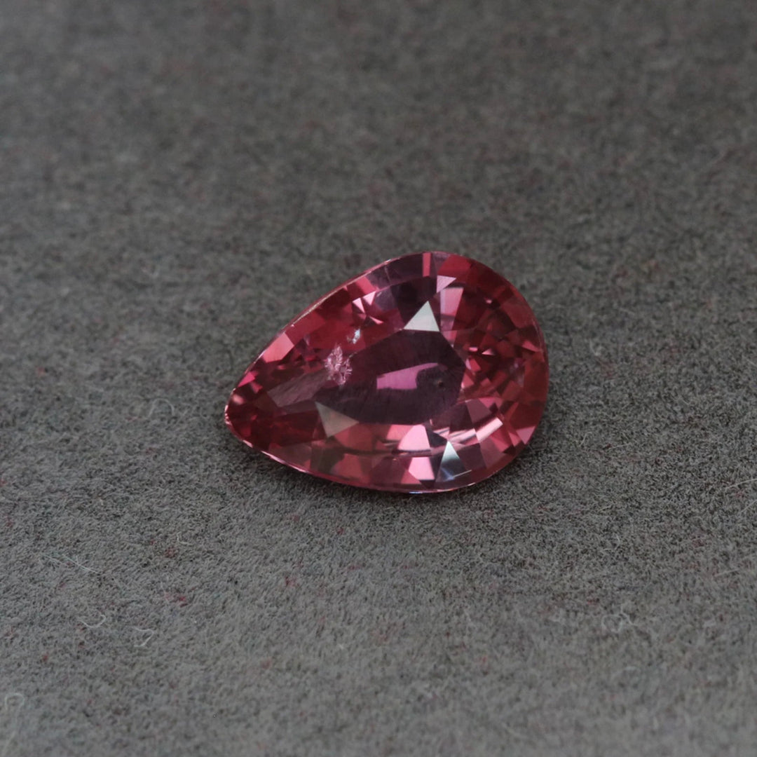 1.16 Ct Pear Cut Pink Sapphire, 8.1mm x 5.8mm x 3.4mm By Valley Rose