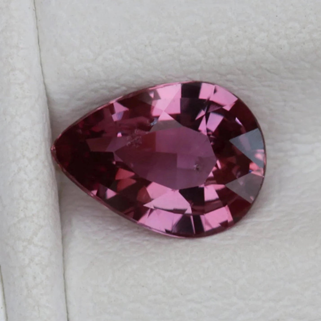 1.16 Ct Pear Cut Pink Sapphire, 8.1mm x 5.8mm x 3.4mm By Valley Rose