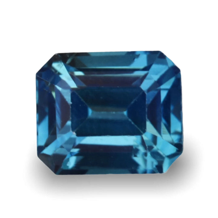 1.23 Ct Ct Emerald Cut Blue Sapphire, 5.9mm x 5.0mm x 4.0mm By Valley Rose
