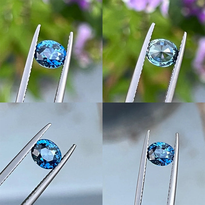 1.25 Ct Oval Cut Blue Sapphire, 6.5mm x 5.6mm x 4.0mm By Valley Rose