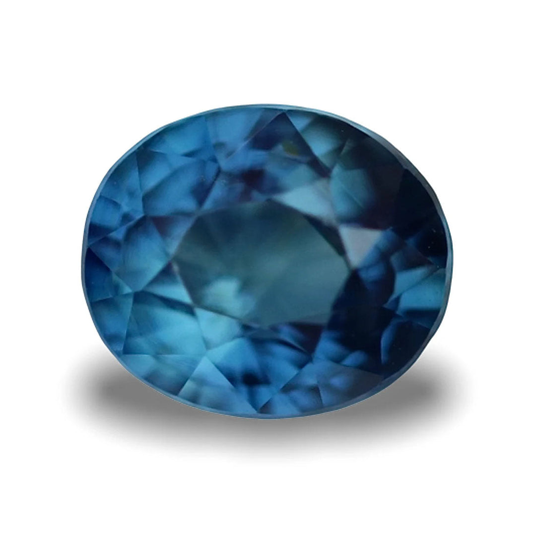 1.25 Ct Oval Cut Blue Sapphire, 6.5mm x 5.6mm x 4.0mm By Valley Rose