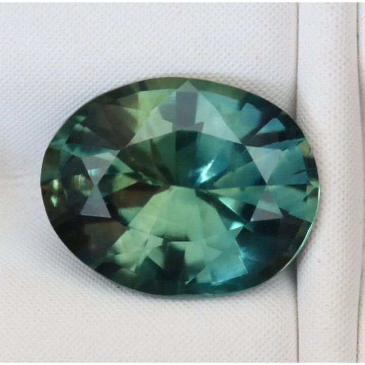 1.25 Ct Oval Cut Green Teal Sapphire, 7.5mm x 6.0mm x 3.7mm By Valley Rose