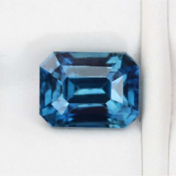 1.26 Ct Ct Emerald Cut Blue Sapphire, 6.1mm x 4.7mm x 4.2mm By Valley Rose