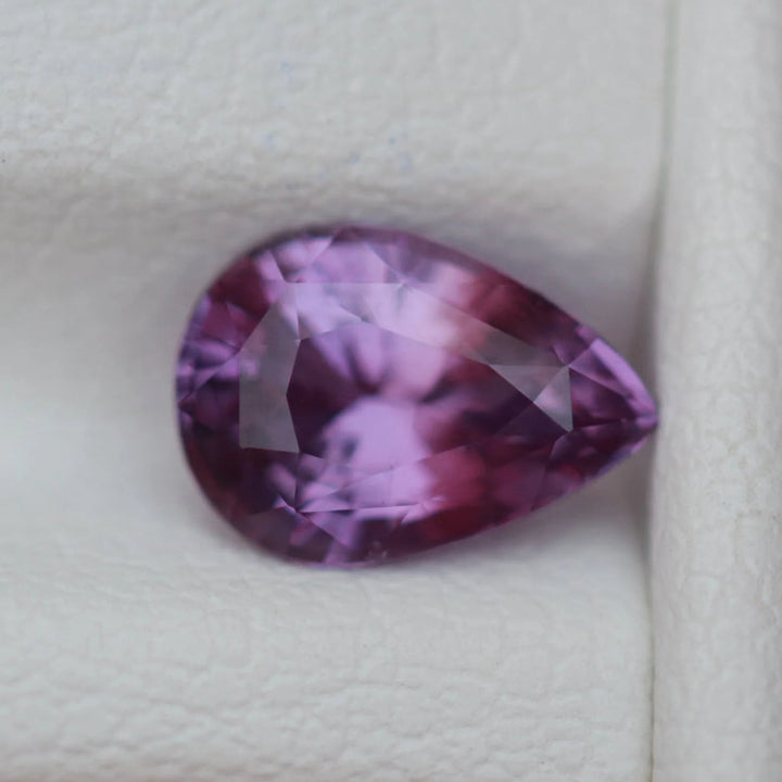 1.26 Ct Pear Cut Purple Sapphire, 7.9mm x 5.6mm x 4.0mm By Valley Rose