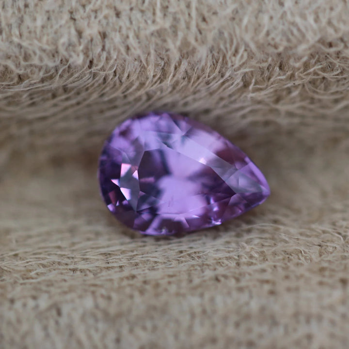 1.26 Ct Pear Cut Purple Sapphire, 7.9mm x 5.6mm x 4.0mm By Valley Rose