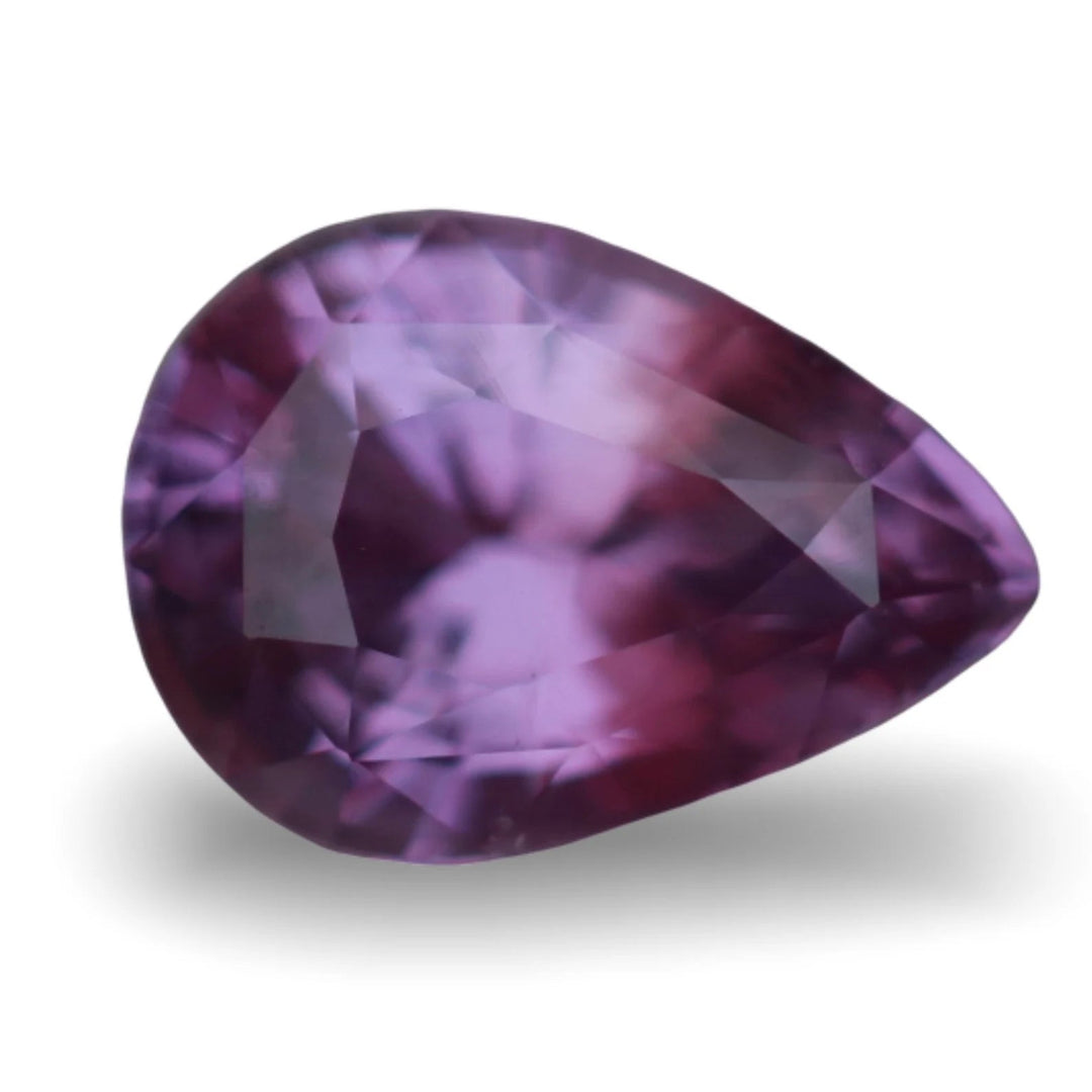 1.26 Ct Pear Cut Purple Sapphire, 7.9mm x 5.6mm x 4.0mm By Valley Rose