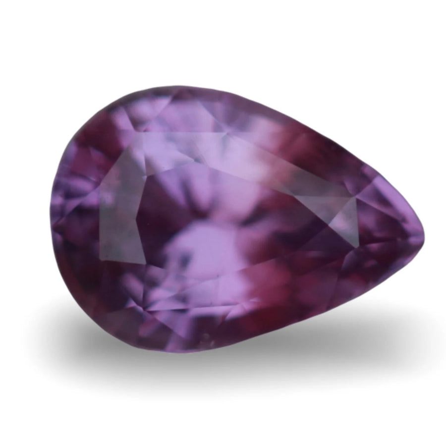 1.26 Ct Pear Cut Purple Sapphire, 7.9mm x 5.6mm x 4.0mm By Valley Rose
