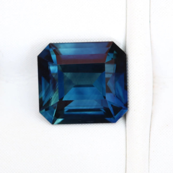 1.27 Ct Asscher Cut Blue Sapphire, 6.2mm x 5.7mm x 3.7mm By Valley Rose