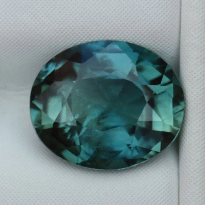 1.29 Ct Oval Cut Teal Sapphire, 5.5mm x 4.9mm x 3.9mm By Valley Rose