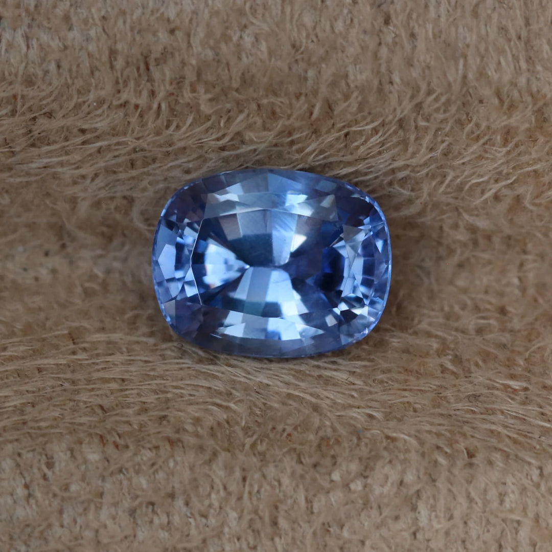 1.49 Ct Cushion Cut Blue Sapphire, 7.4mm x 5.8mm x 3.9mm By Valley Rose