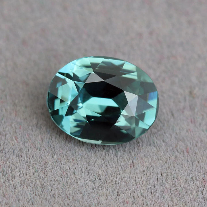 1.50 Ct Oval Cut Teal Sapphire, 7.2mm x 5.7mm x 4.1mm By Valley Rose