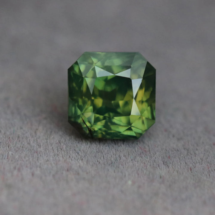1.54 Ct Asscher Cut Green Sapphire, 5.8mm x 5.7mm x 4.8mm By Valley Rose