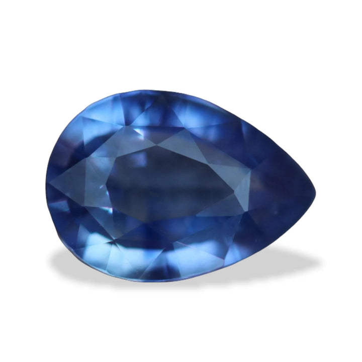 1.54 Ct Pear Cut Blue Sapphire, 8.4mm x 5.9mm x 3.6mm By Valley Rose