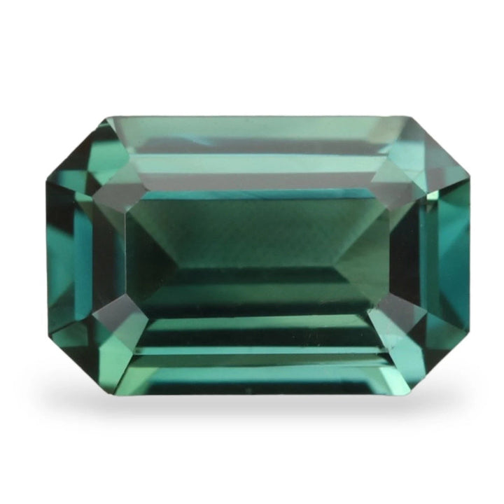 1.56 Ct Emerald Cut Teal Sapphire, 7.5mm x 5.0mm x 3.6mm By Valley Rose