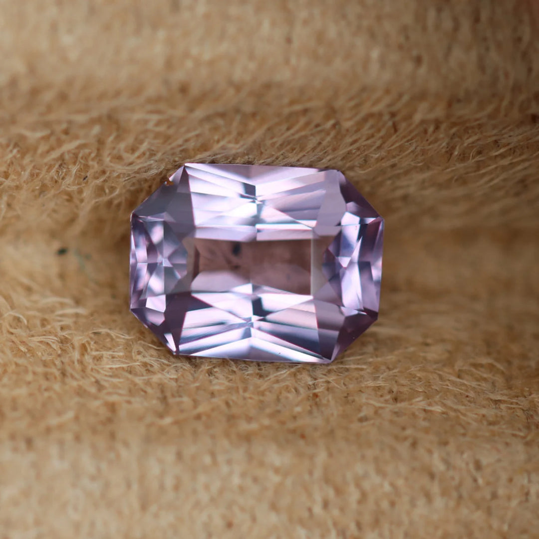 1.61 Ct Radiant Cut Lavender Purple Sapphire, 8.15mm x 6.3mm x 3.9mm By Valley Rose