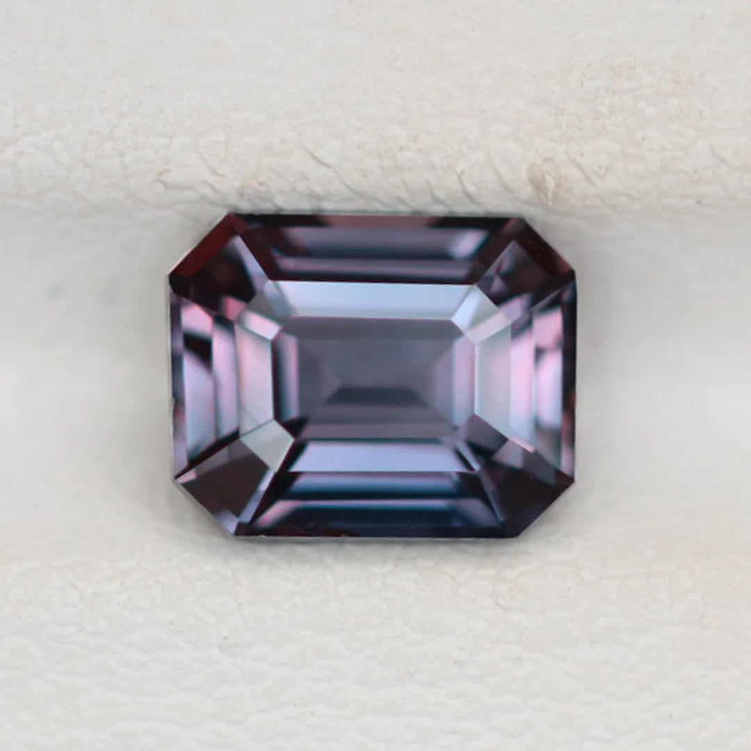 2.26 Ct Emerald Cut Purplish Pink Sapphire, 7.8mm x 6.3mm x 4.5mm By Valley Rose