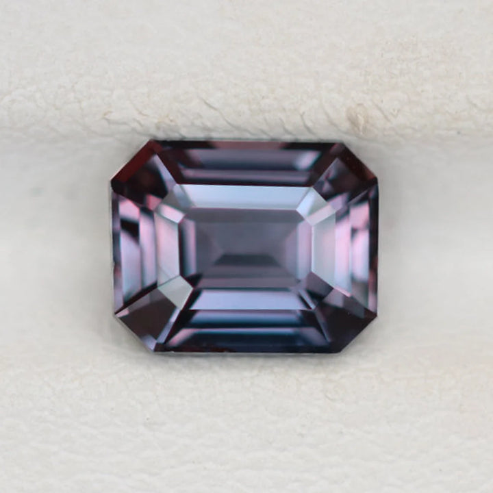 2.26 Ct Emerald Cut Purplish Pink Sapphire, 7.8mm x 6.3mm x 4.5mm By Valley Rose
