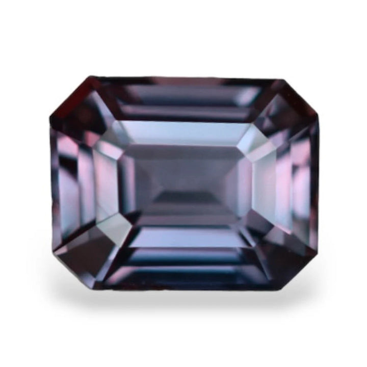 2.26 Ct Emerald Cut Purplish Pink Sapphire, 7.8mm x 6.3mm x 4.5mm By Valley Rose