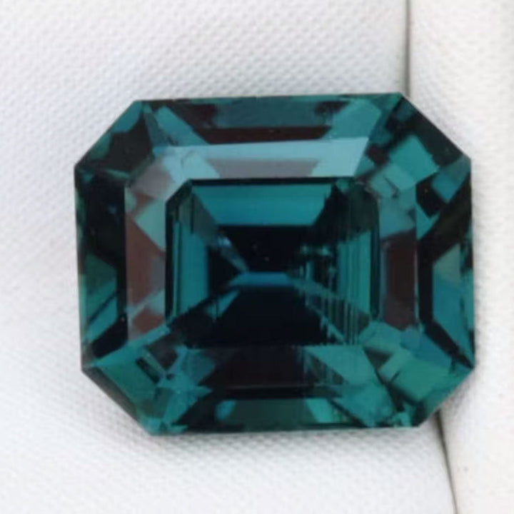 .80 Ct Emerald Cut Teal Sapphire, 5.3mm x 4.5mm x 3.5mm By Valley Rose