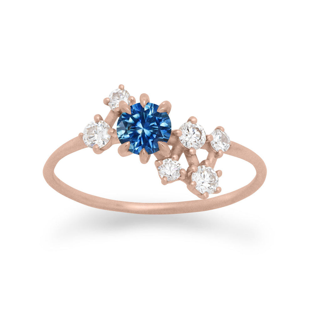 Andromeda Blue Sapphire Ring By Valley Rose