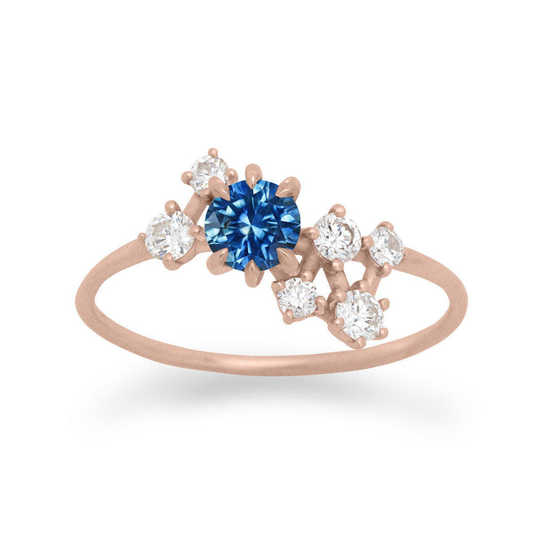 Andromeda Blue Sapphire Ring By Valley Rose