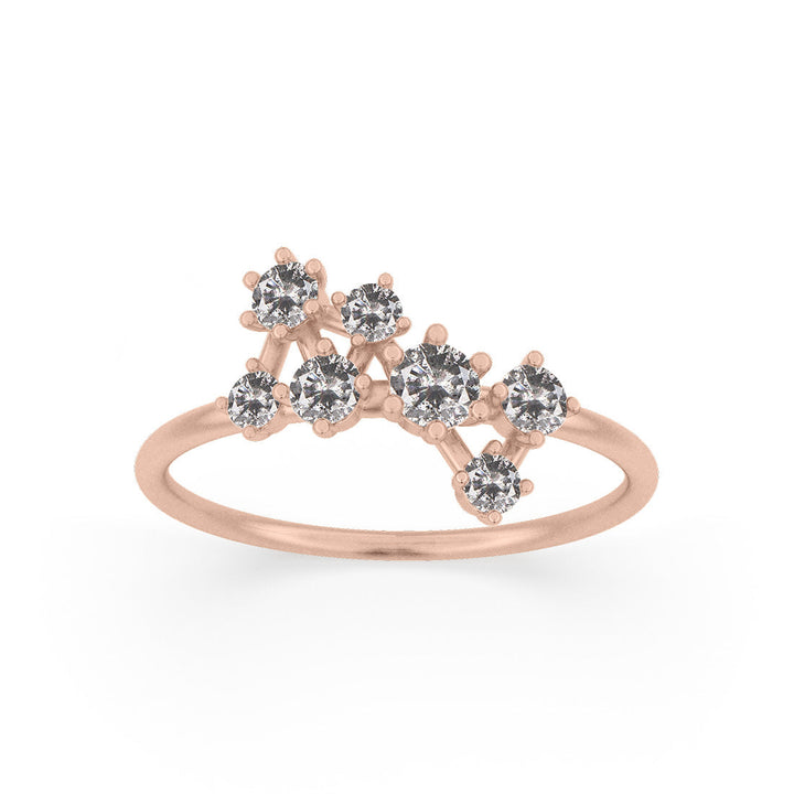 Andromeda Ring, Salt & Pepper Diamond By Valley Rose
