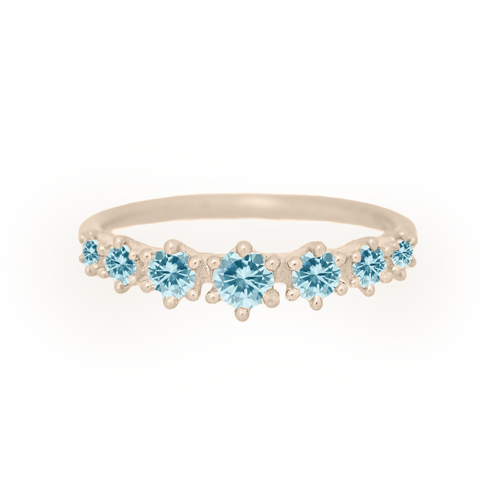 Aquamarine Stackable Ethical Ring By Valley Rose