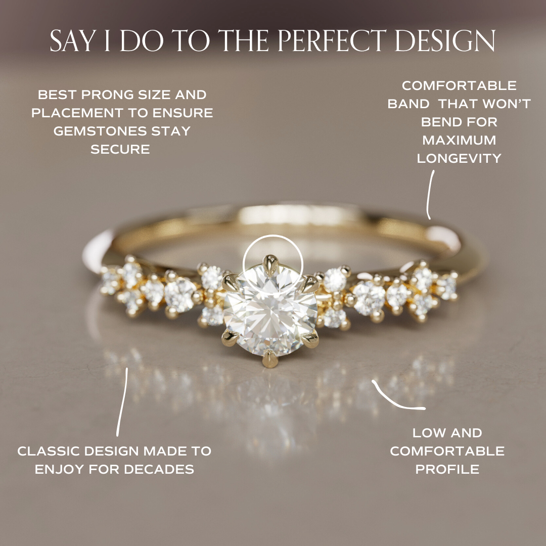 Astrid Diamond Unique Celestial Ring .25 Ct By Valley Rose