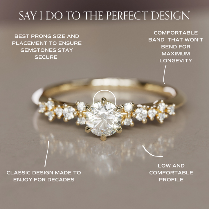 Astrid Diamond Unique Celestial Ring .25 Ct By Valley Rose